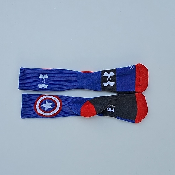 Under Armour UA Alter Ego Captain America Super Hero Crew Socks - Picture 2 of 4